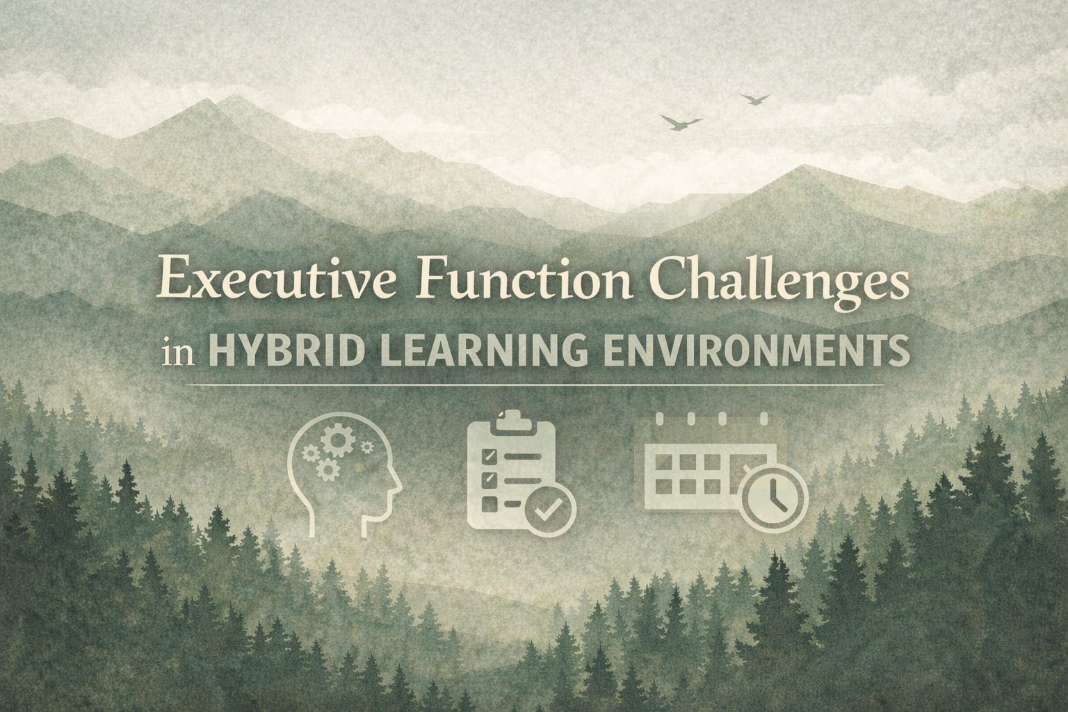 Executive Function Challenges Hybrid Learning ADHD Support